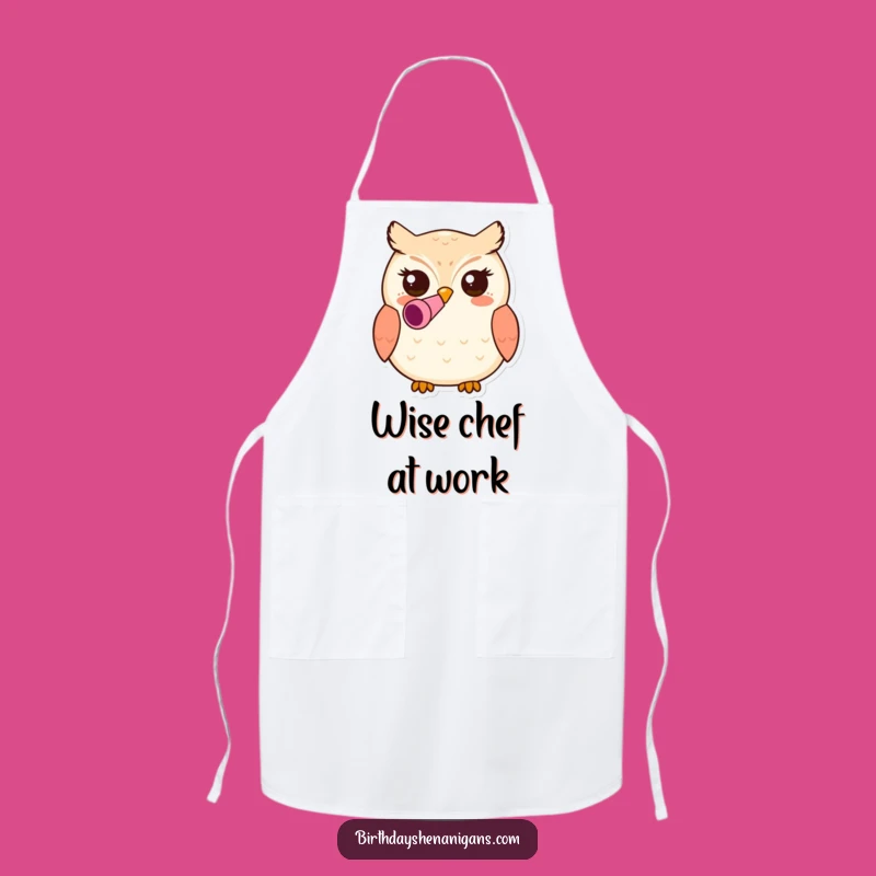 Funny Kawaii Owl Apron: Party Blower Fun for Kitchen Celebrations, Great Gift