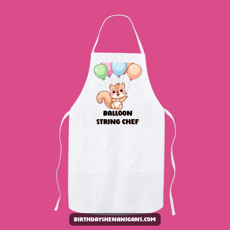 Funny Squirrel Balloon Apron: Cook Up Laughs in the Kitchen, Perfect Gift