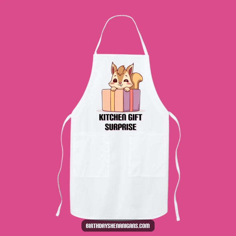 Funny Giggling Squirrel Apron: Cook with Fun in This Hilarious Kitchen Wear