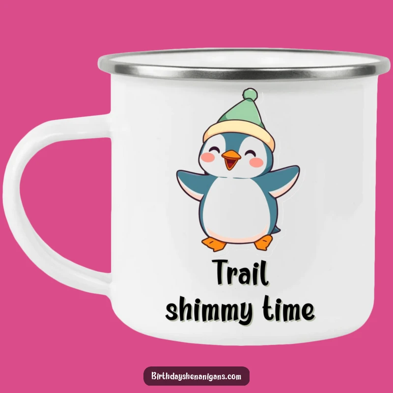 Adventure Ready Funny Kawaii Penguin Camping Mug: Festive Outdoor Fun!