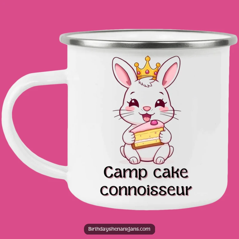 Durable Funny Rabbit Camp Mug - Royal Sips on Outdoor Adventures