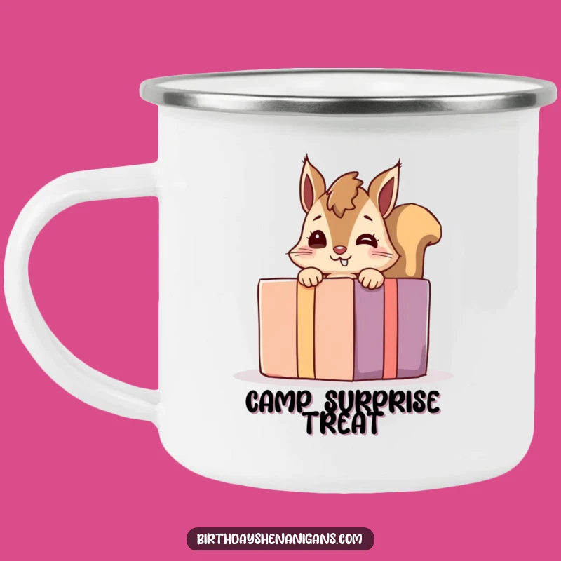 Funny Giggling Squirrel Camping Mug: Enjoy Surprises Outdoors with This Hilarious Companion
