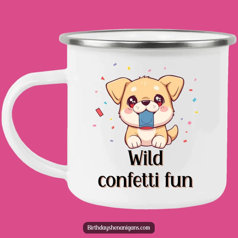 Funny Kawaii Dog Campfire Mug: Hilarious Gift for Outdoor Party Vibes