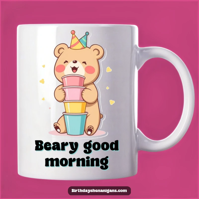 Funny Bear Party Cups Mug: A Gleeful, Hilarious Gift for Fun Lovers