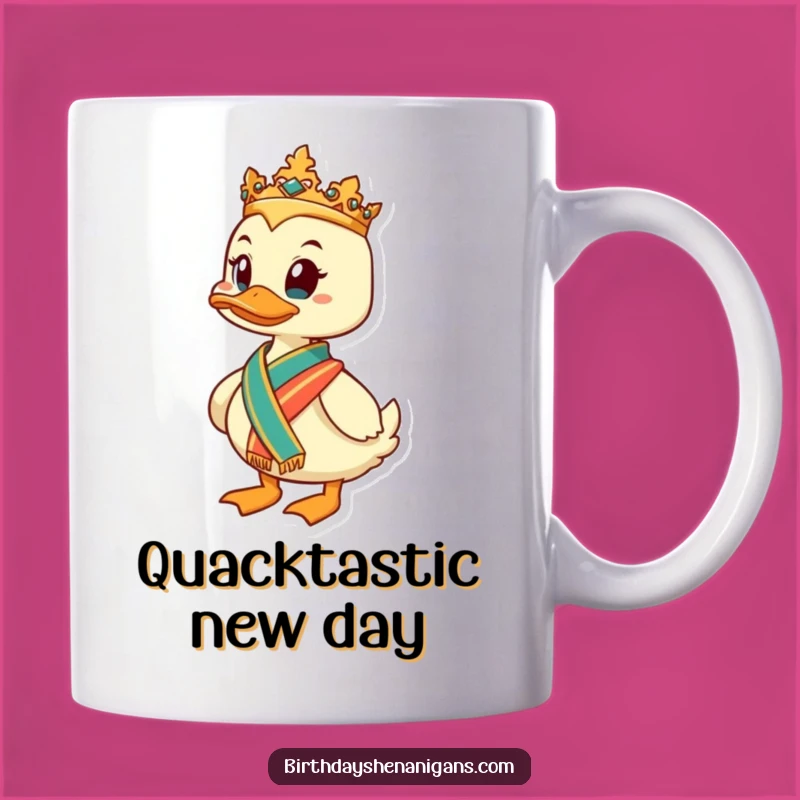 Funny Determined Duck Regal Mug: A Perfect Gift for the Ambitious