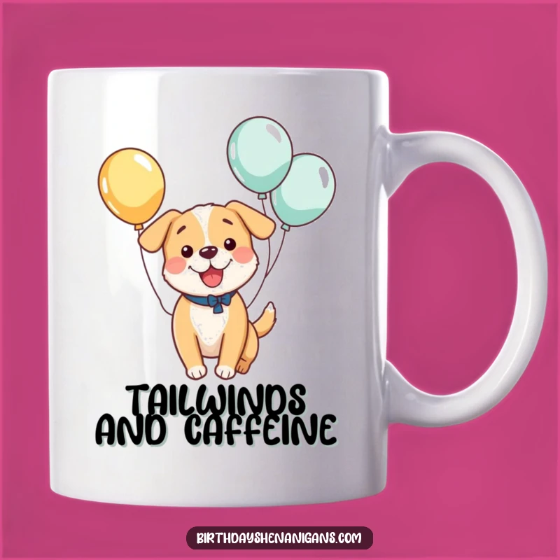 Funny Kawaii Dog Balloon Bounce Mug: The Ultimate Happy Gift for Dog Lovers