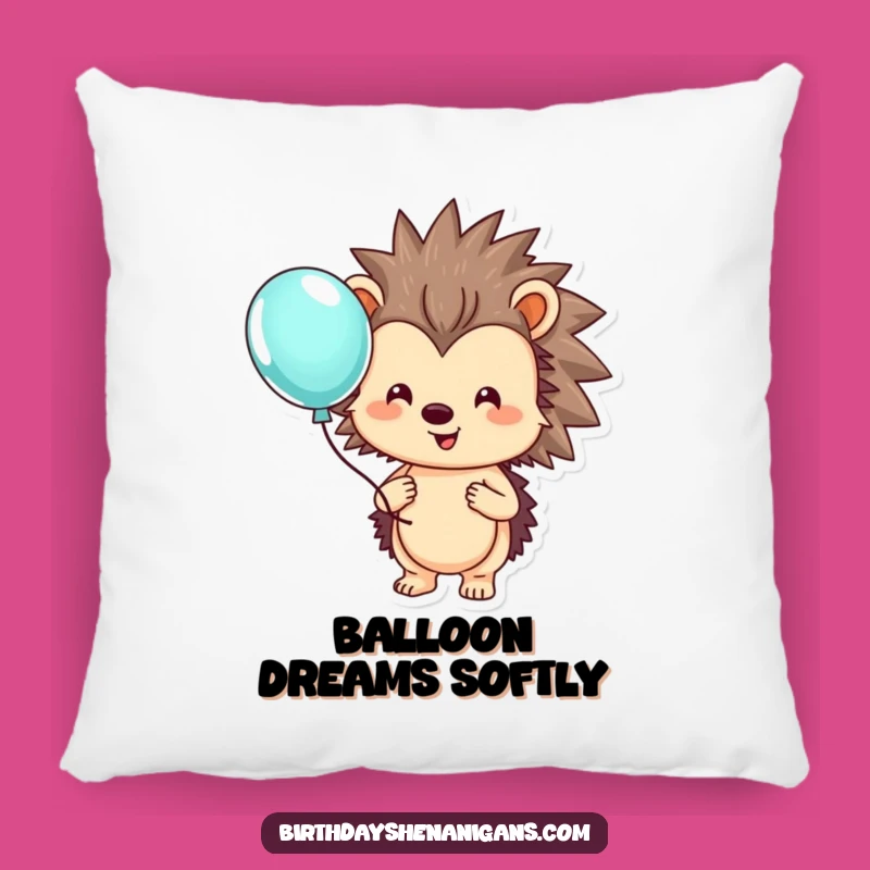 Funny Hedgehog Balloon Pillow: Snuggle Up with Sweetness!