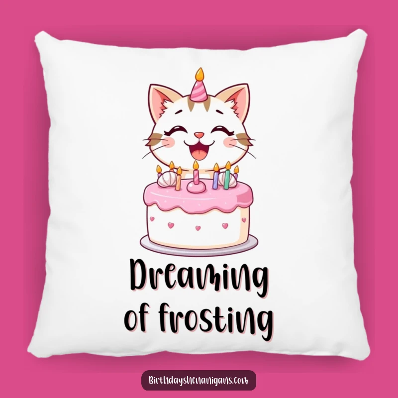 Funny Kawaii Cat Cake Pillow: Hilarious & Cozy Gift for Cat Lovers