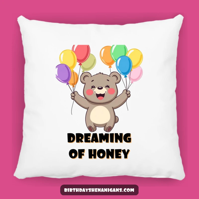 Funny Bear Juggling Pillow - Soft Cheerful Comfort Gift