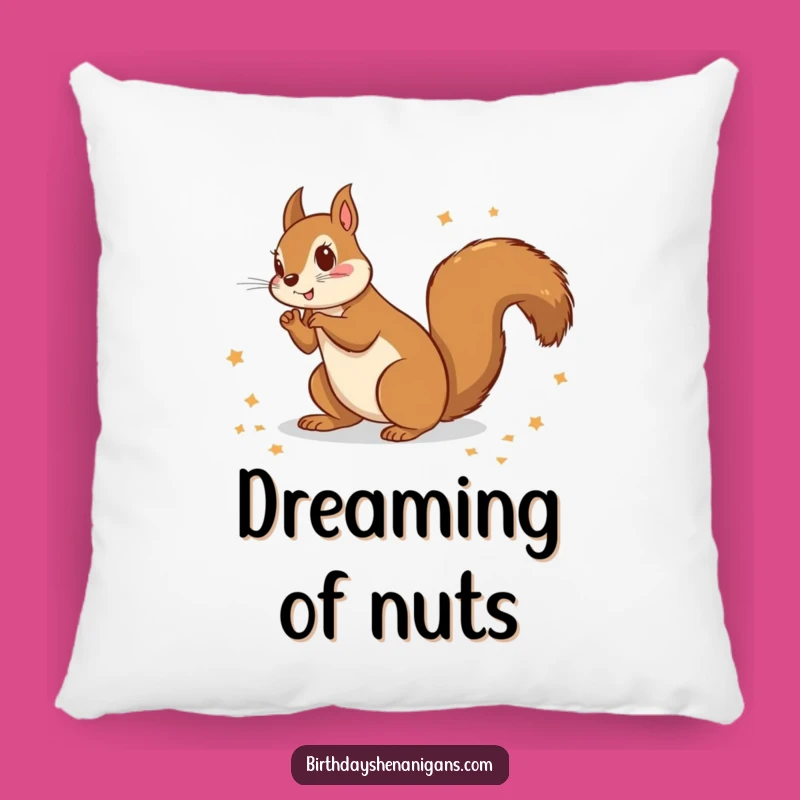 Funny Squirrel Wrapping Paper Pillow: Cozy Up With Holiday Giggles