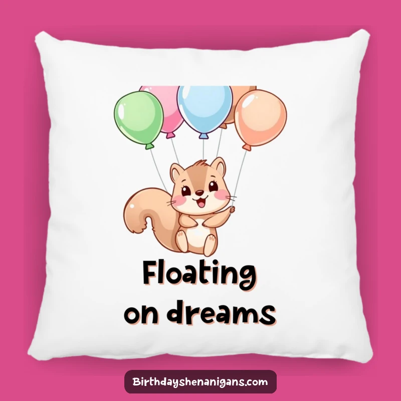 Funny Squirrel Balloon Pillow: Cuddle Up with Cute and Hilarious Decor, Great Gift