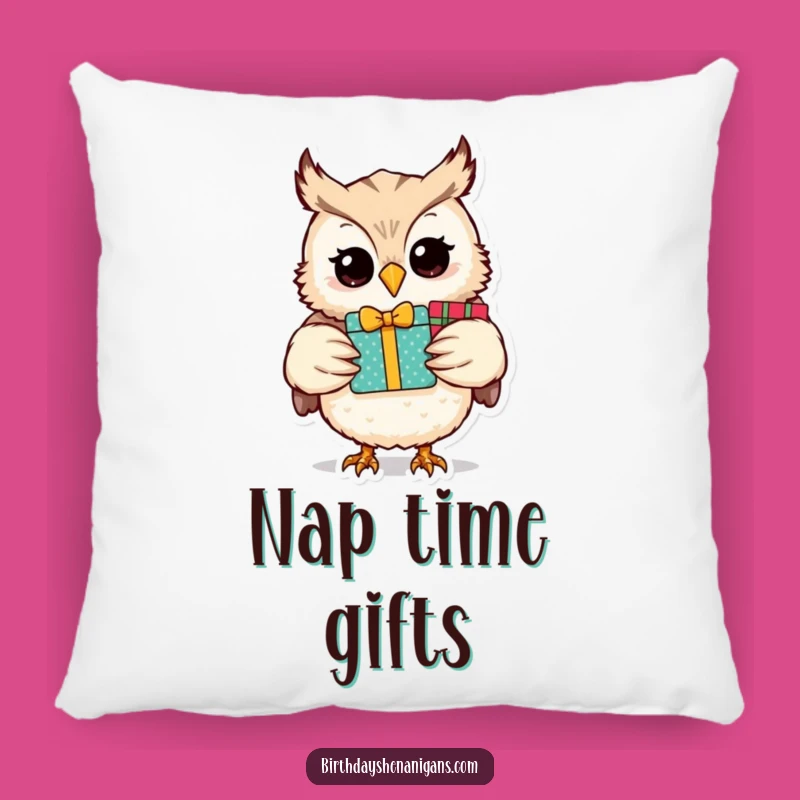 Funny Owl Gift Pillow: Cuddle Up with Festive Humor, Perfect Gift