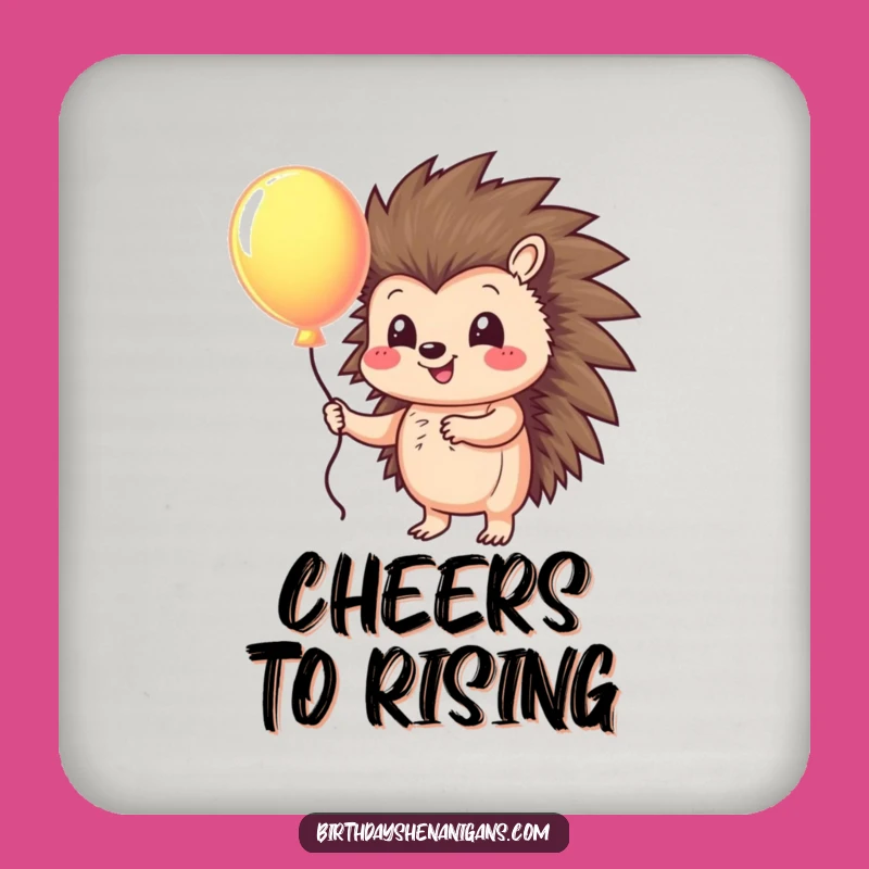 Funny Hedgehog Balloon Coasters: Protect Your Surfaces with Hilarious Charm