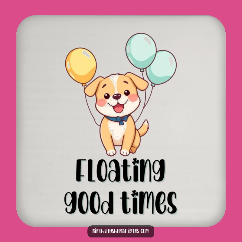 Funny Kawaii Dog Balloon Bounce Coaster: Protect Surfaces with Cute Humor