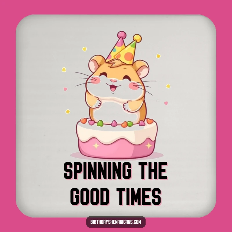 Protect Your Surfaces: Funny Hamster Cake Coasters