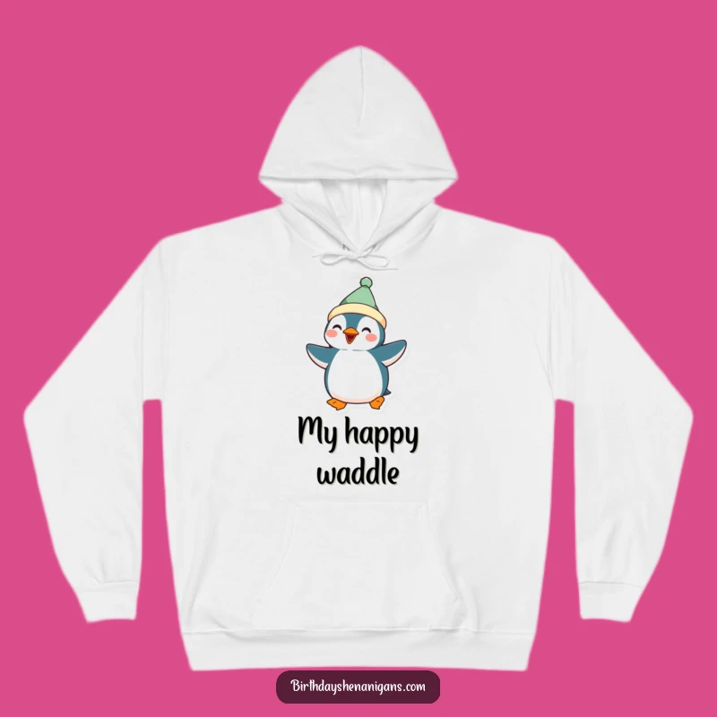 Cozy Funny Kawaii Penguin Hoodie: Festive Fun for Chilly Dance Floors!