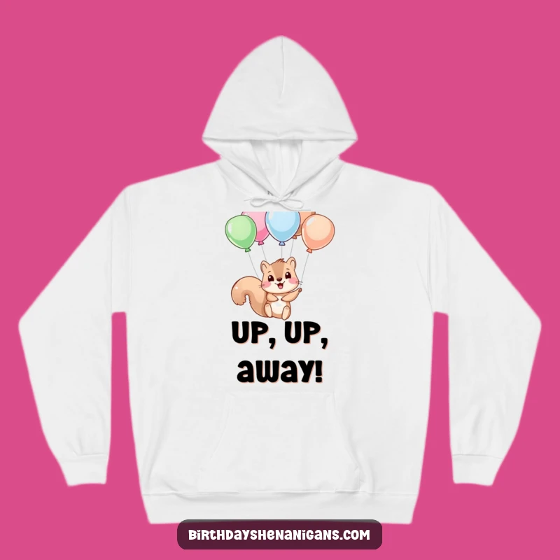 Cozy Funny Squirrel Balloon Hoodie: Warm, Comfy, and Hilariously Cute Gift