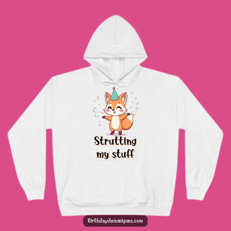 Funny Fox Hoodie: Cozy Dance Party Sweatshirt, Warm & Festive Gift!