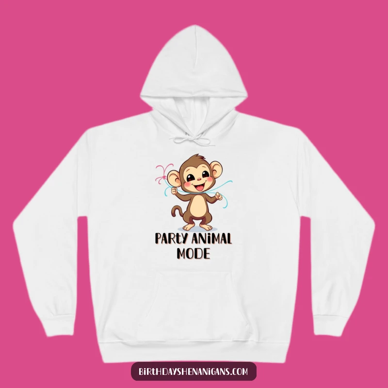 Funny Monkey Dance Hoodie, Playful Monkey Streamer - Cozy Funny Gift