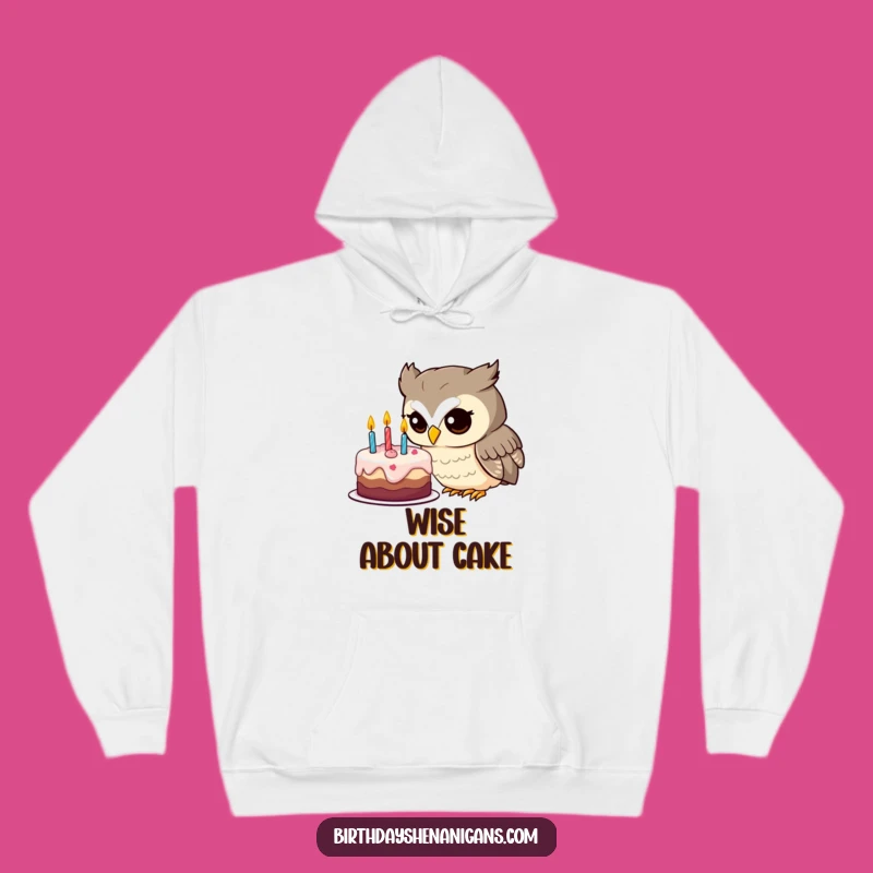 Funny Owl Birthday Cake Hoodie: Cozy Up with Whimsical Wonder!