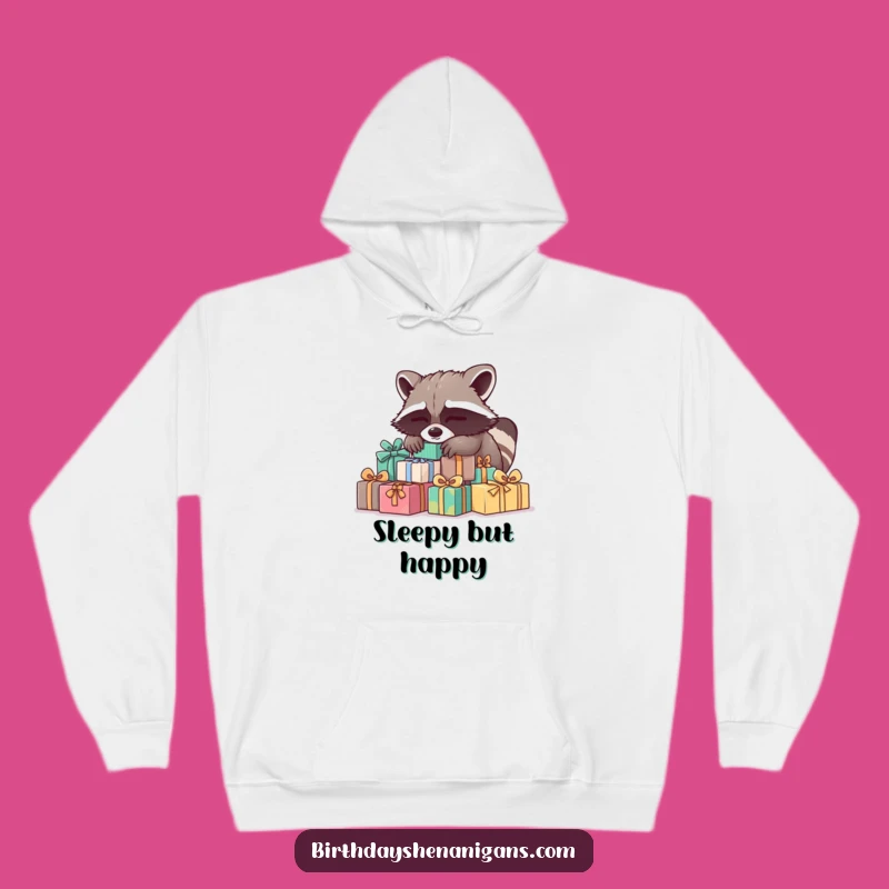 Funny Sleepy Raccoon Present Hoodie: Ultimate Comfort for Nappers