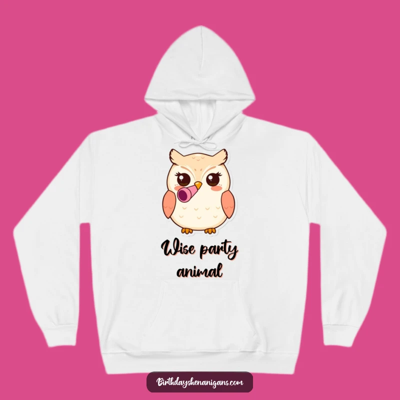 Funny Kawaii Owl Hoodie: Cozy Party Blower Character for Warmth and Fun