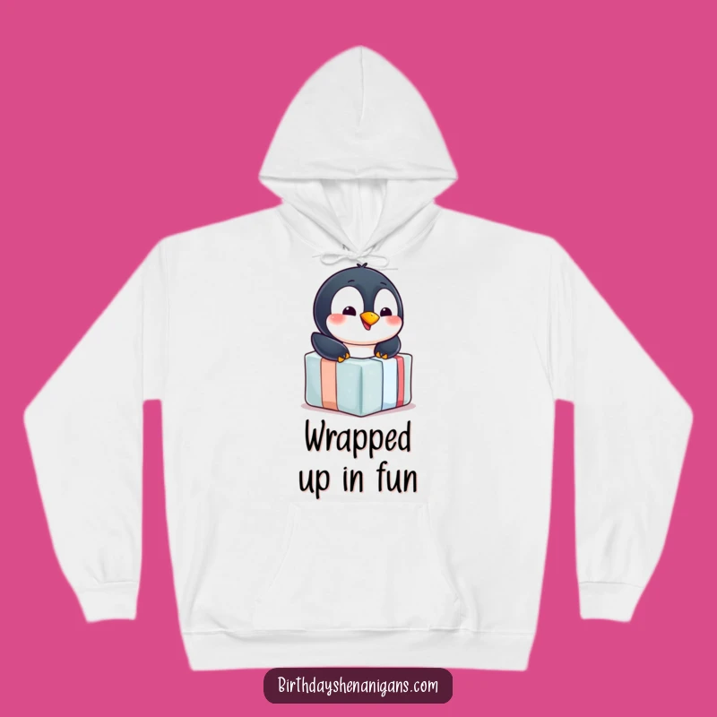 Cozy Funny Penguin Gift Hoodie - Warm and Cheerful Winter Wear