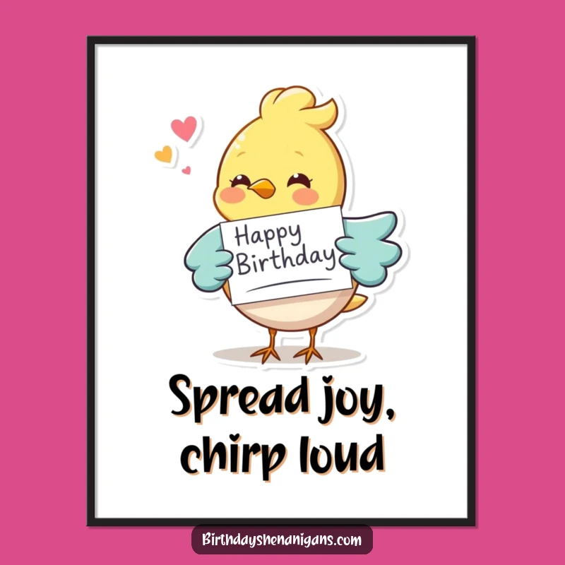 Funny Free Printable Wall Art: Bird Delivering Message - Downloadable Decor