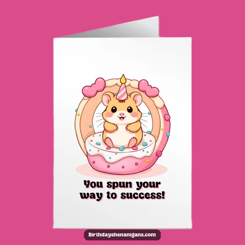 Free Printable Hamster Congrats Card - Funny Downloadable for a Joyful Event!