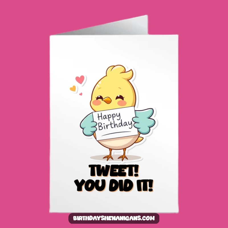 Free Printable Congrats Card: Bird Delivering Message - Downloadable Celebration