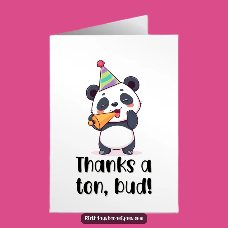 Free Printable Panda Thank You Card: Hilarious Gratitude for a Funny Downloadable Gift