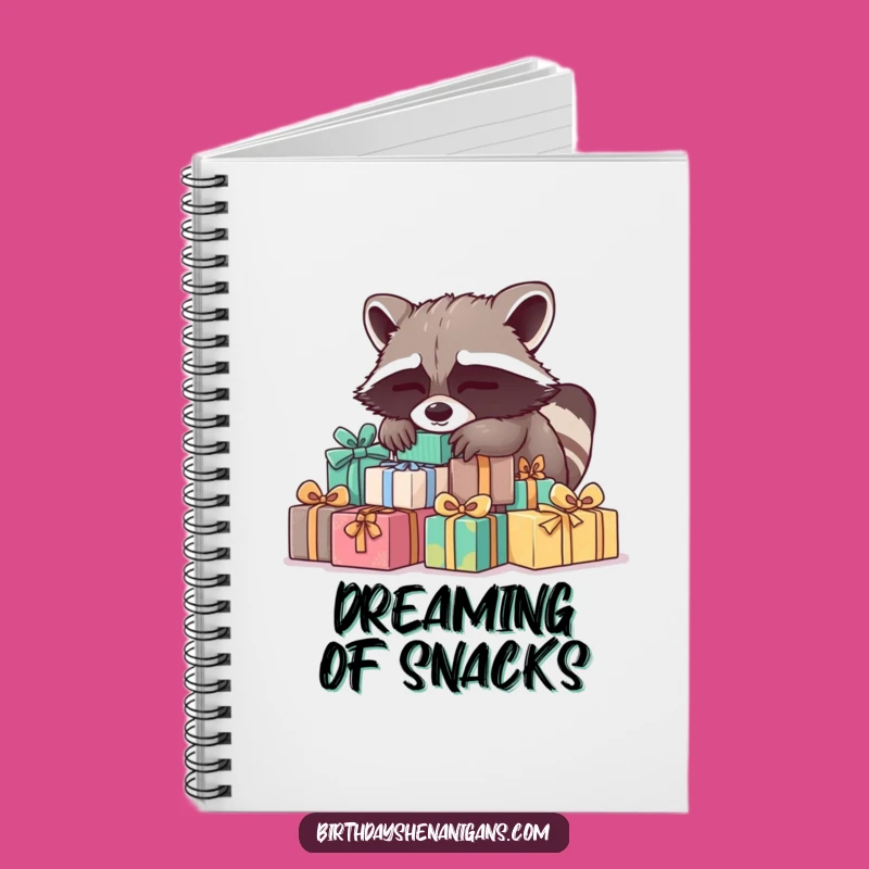 Funny Sleepy Raccoon Present Notebook: Jot Down Your Sleepy Thoughts