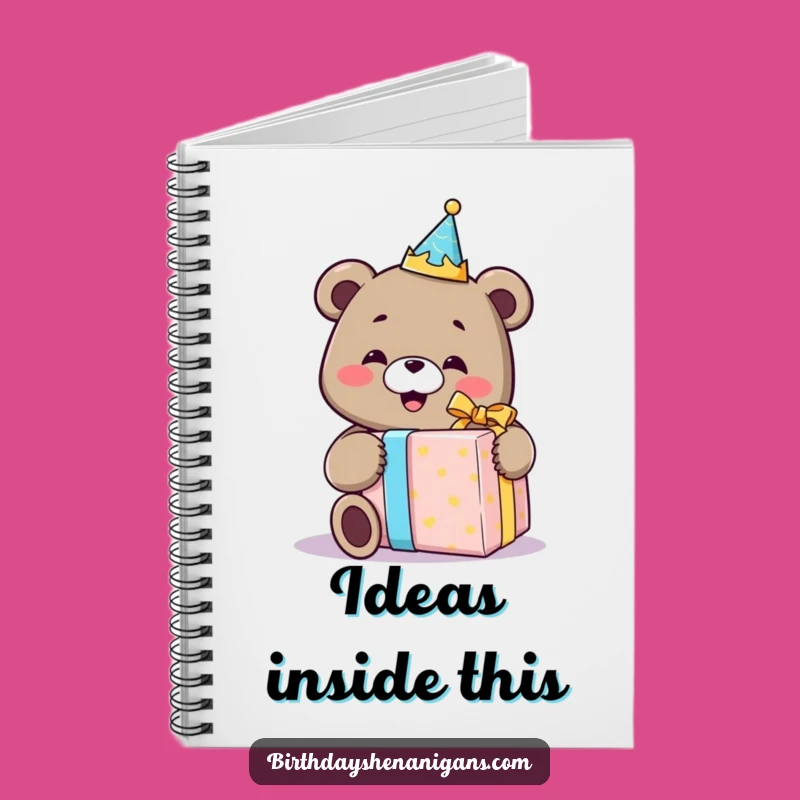 Funny Bear Birthday Crown Notebook: Joyful Journaling, Perfect Hilarious Gift Idea!