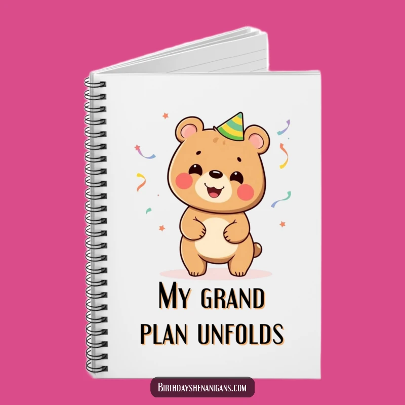 Funny Bear Juggling Streamers Notebook: Jot Down Funny Ideas!