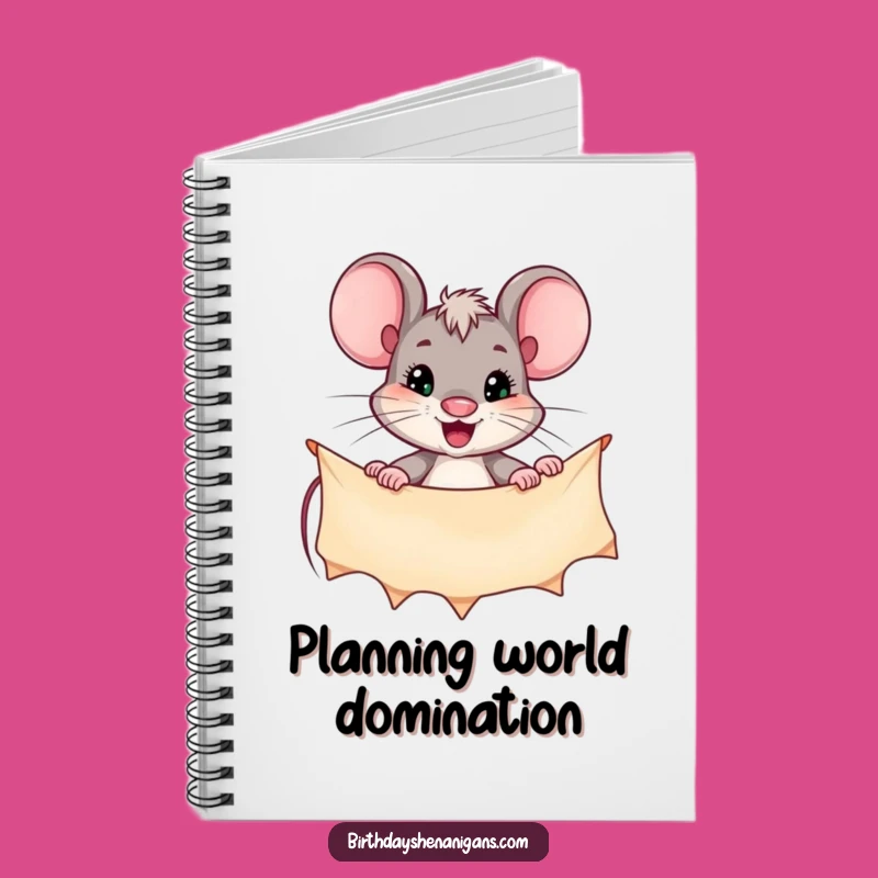 Funny Determined Mouse Banner Notebook: Plan Your Success with this Hilarious Journal!
