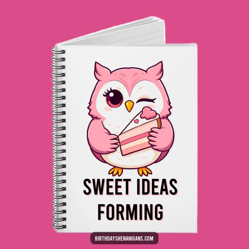 Funny Winking Owl Notebook: Jot Down Ideas with This Hilarious Treat-Loving Companion