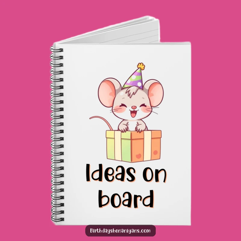 Funny Mouse Notebook: Giggling Party Rider Journal, Great Gift Idea!