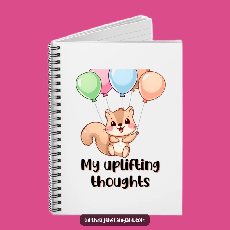 Funny Squirrel Balloon Notebook: Jot Down Ideas with Humor, Ideal Gift