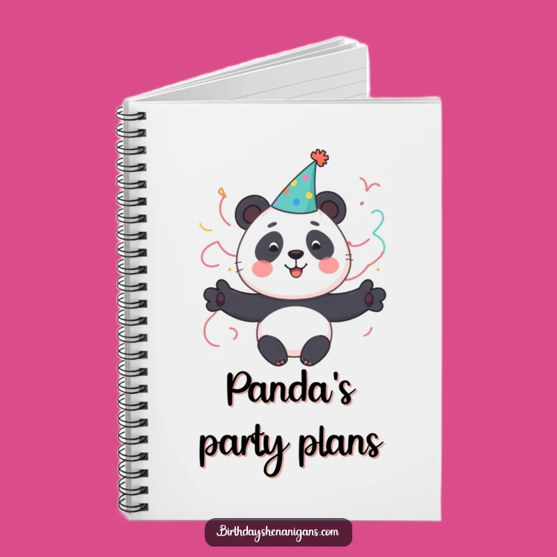 Funny Panda Party Notebook: Cute Character Celebrates Fun - Journal Gift!