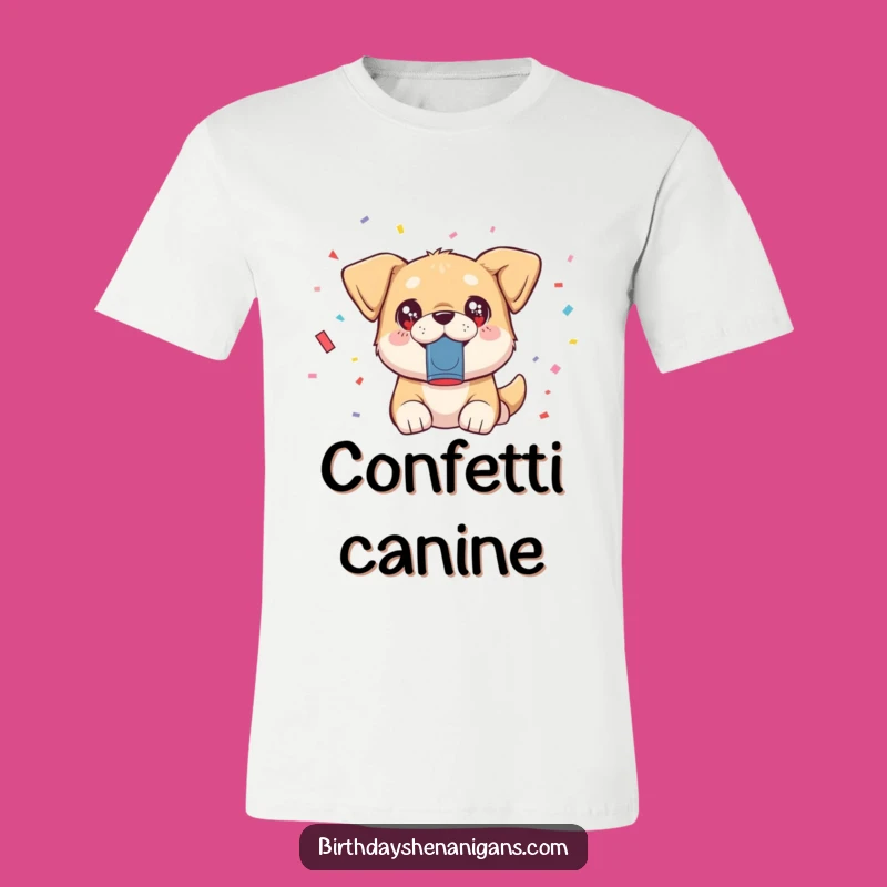 Funny Kawaii Dog Party T-Shirt: Hilarious Gift for Happy Pooch Fans