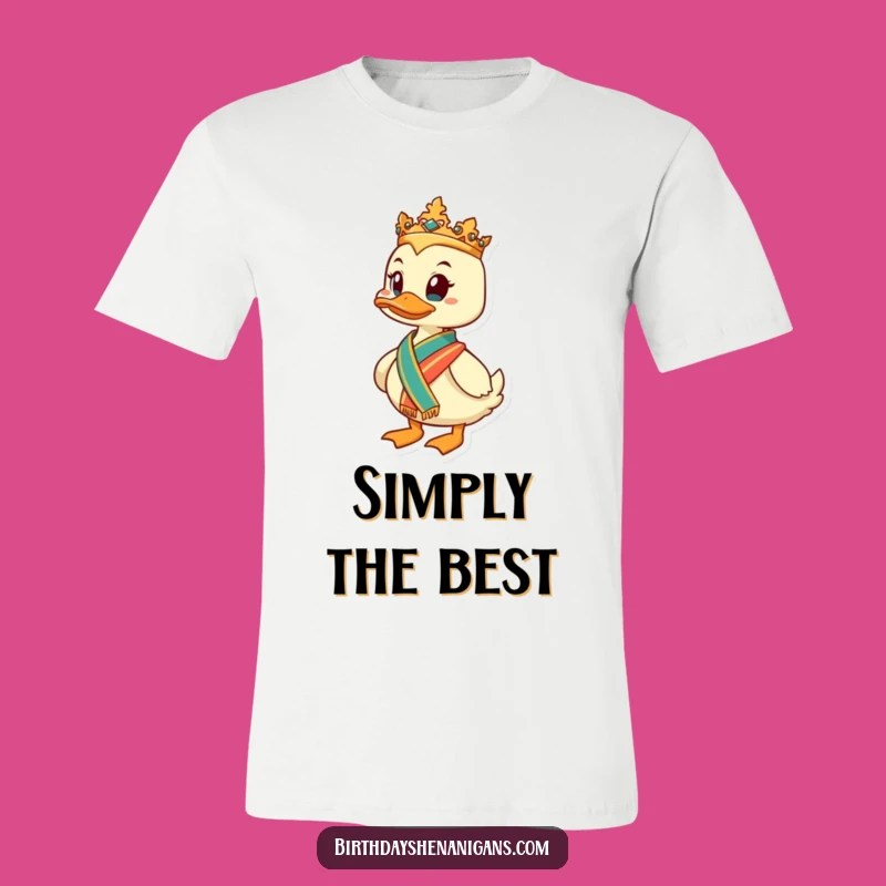 Funny Determined Duck Regal T-Shirt: Rule Your Day in Style