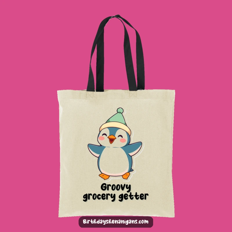 Funny Kawaii Penguin Tote Bag: Carry Your Moves with Hilarious Style!