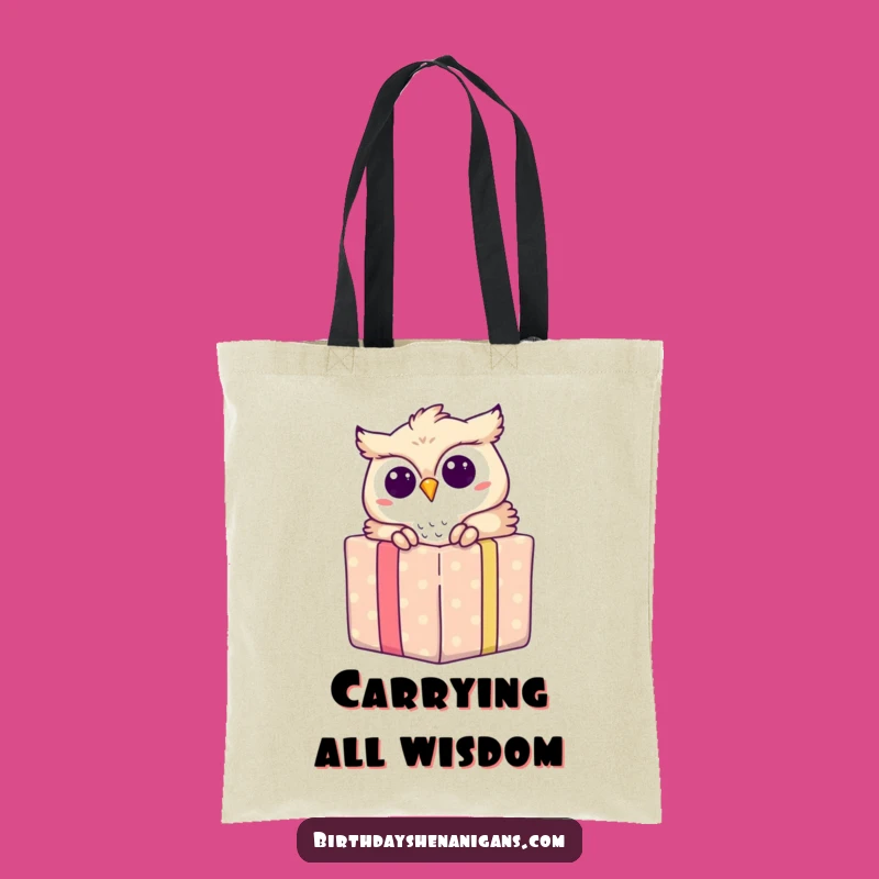Funny Owl Gift Peek Tote Bag: Carry Your Surprises In Style